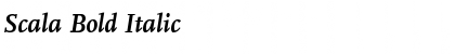 Scala Bold Italic Font Title Preview