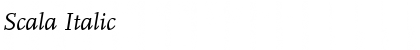 Scala Italic Font Title Preview