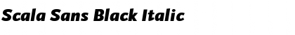 Scala Sans Black Italic Font Title Preview