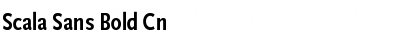 Scala Sans Bold Cn Font Title Preview