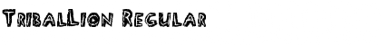 TribalLion Regular Font Title Preview