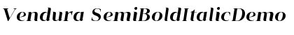 Vendura SemiBoldItalicDemo Font Title Preview