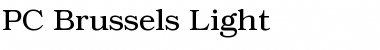 PC Brussels Light Font Title Preview