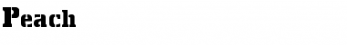 Peach Normal Font Title Preview