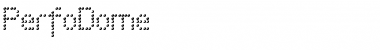 PerfoDome Normal Font Title Preview