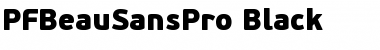 PF BeauSans Pro Black Font Title Preview