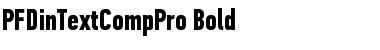 PF Din Text Comp Pro Bold Font Title Preview