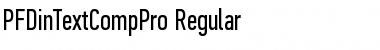 PF Din Text Comp Pro Regular Font Title Preview