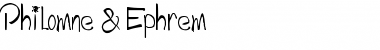 Philom讥 & Ephrem Regular Font Title Preview