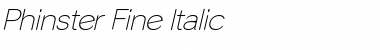 Phinster Fine Italic Font Title Preview