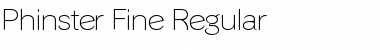 Phinster Fine Regular Font Title Preview