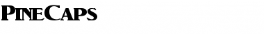PineCaps Normal Font Title Preview