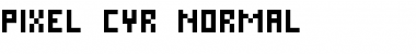 Pixel Cyr Normal Font Title Preview