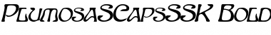 PlumosaSCapsSSK BoldItalic Font Title Preview