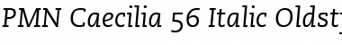 Caecilia RomanOsF Italic Font Title Preview