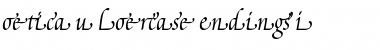Poetica SuppLowercaseEndI Italic Font Title Preview