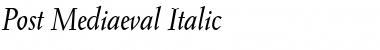 Post Mediaeval Italic Font Title Preview