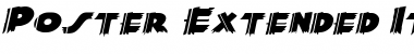 PosterExtended Italic Font Title Preview