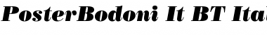 PosterBodoni It BT Italic Font Title Preview