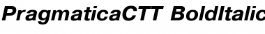 PragmaticaCTT BoldItalic Font Title Preview
