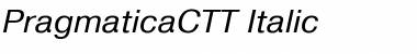 PragmaticaCTT Italic Font Title Preview