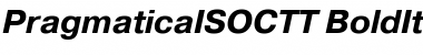 PragmaticaISOCTT BoldItalic Font Title Preview