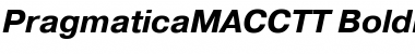 PragmaticaMACCTT BoldItalic Font Title Preview