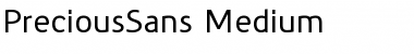 PreciousSans Regular Font Title Preview