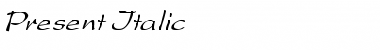 Present Italic Italic Font Title Preview