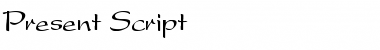 Present_Script Regular Font Title Preview