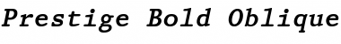 Prestige Bold Italic Font Title Preview
