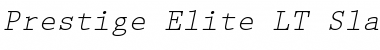 Prestige LT Elite Italic Font Title Preview