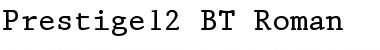 Prestige12 BT Roman Font Title Preview
