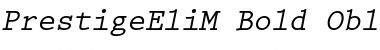 PrestigeEliM Bold Oblique Font Title Preview