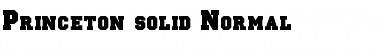 Princeton solid Normal Font Title Preview