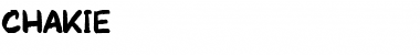 Chakie Regular Font Title Preview