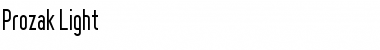 Prozak Light Font Title Preview