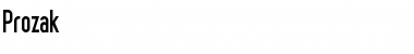 Prozak Regular Font Title Preview