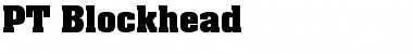 PT Blockhead Normal Font Title Preview