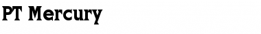 PT Mercury Normal Font Title Preview