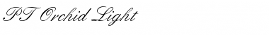 PT Orchid Light Normal Font Title Preview