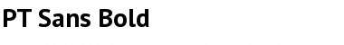 PT Sans Bold Font Title Preview