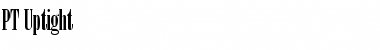PT Uptight Normal Font Title Preview