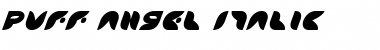 Puff Angel Italic Italic Font Title Preview