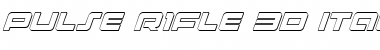 Pulse Rifle 3D Italic Italic Font Title Preview