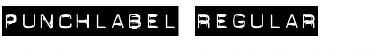PunchLabel Regular Font Title Preview