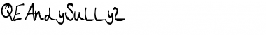 QEAndySully2 Regular Font Title Preview