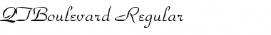 QTBoulevard Regular Font Title Preview