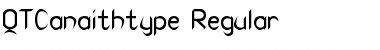 QTCanaithtype Regular Font Title Preview