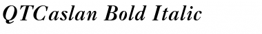 QTCaslan Bold Italic Font Title Preview